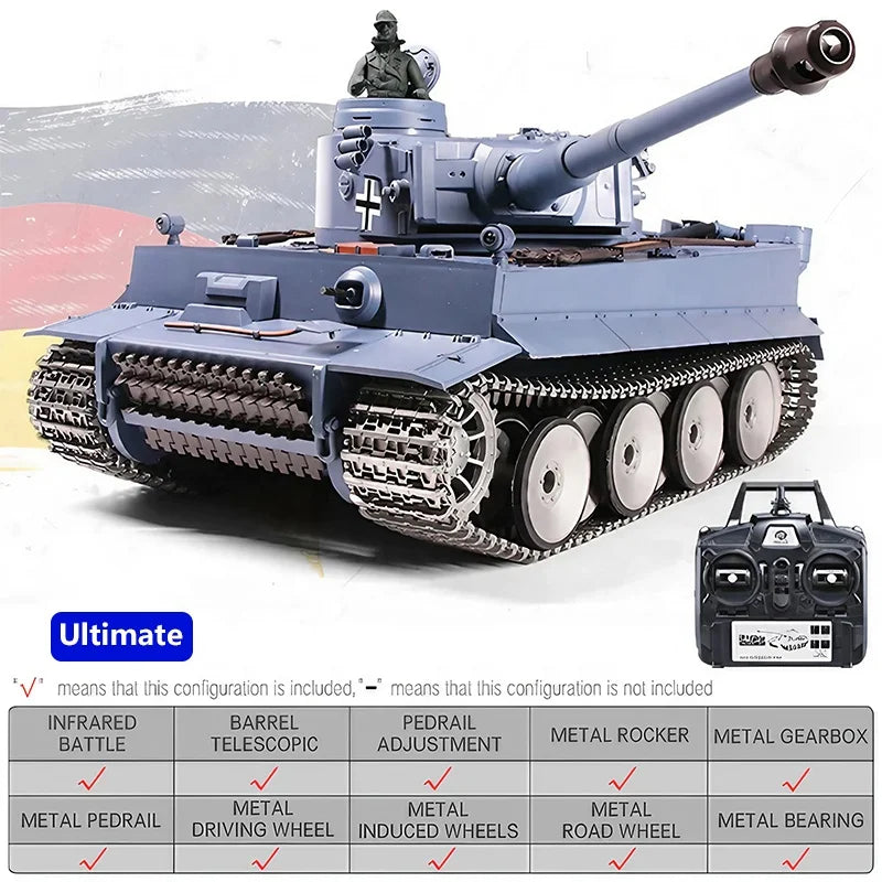 HENG LONG 3818-1 GERMAN ORIGINAL RC MILITARY VEHICLES
